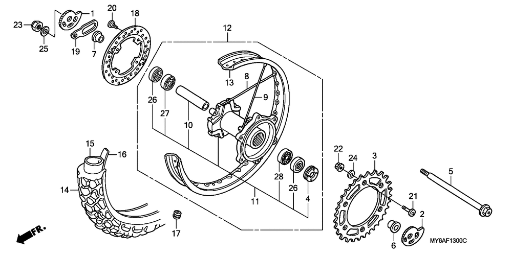 Rear wheel