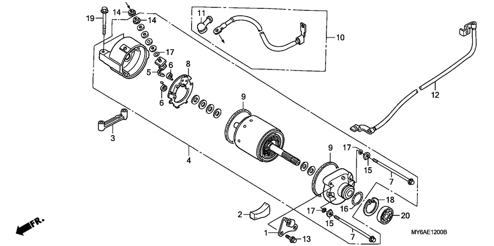 Starting motor