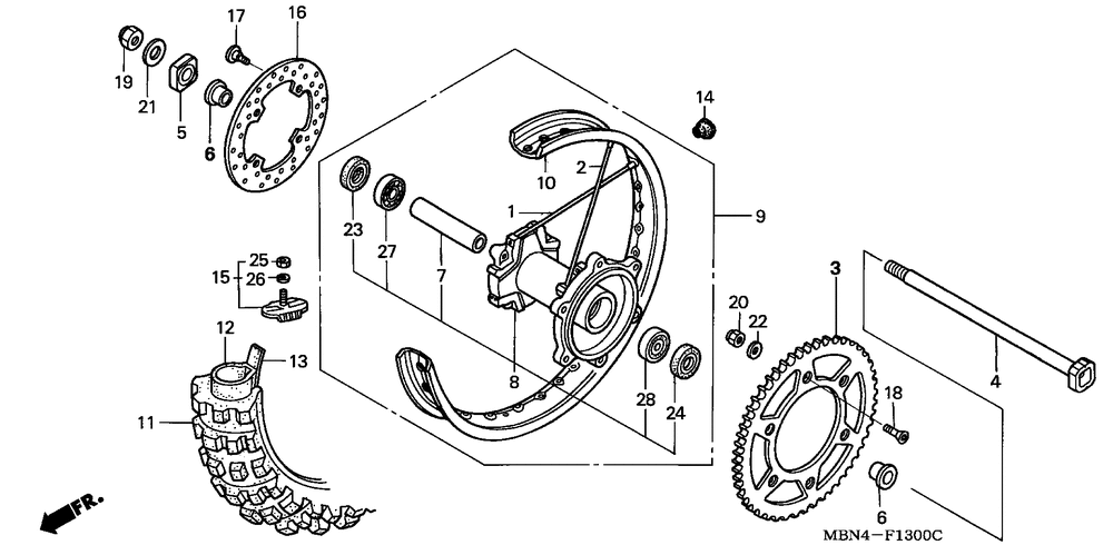 Rear wheel