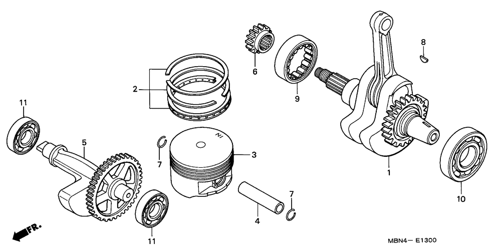 Crankshaft & piston