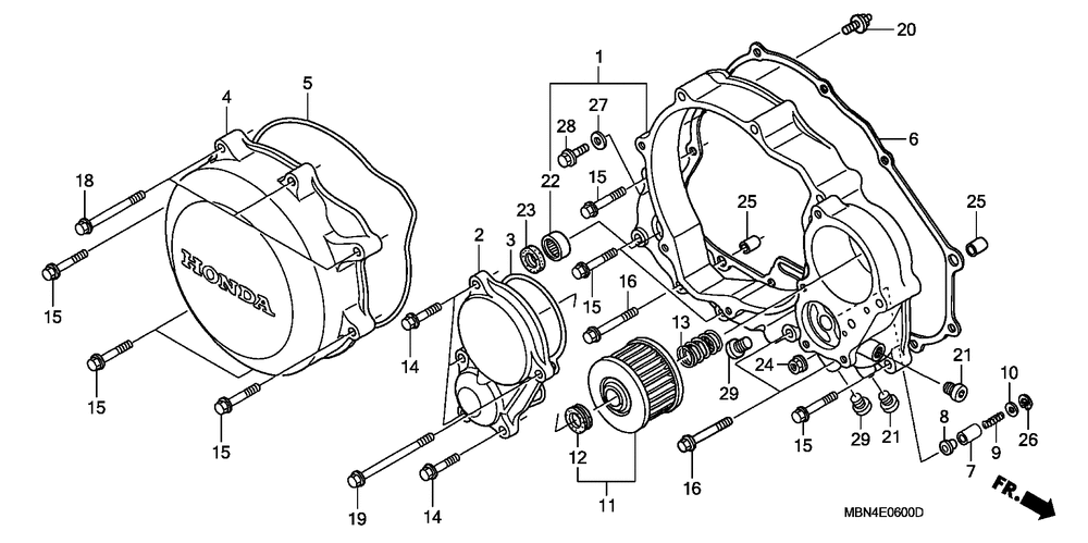 Right crankcase cover