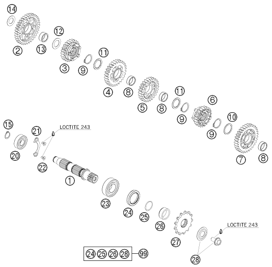 Transmission ii - countershaft