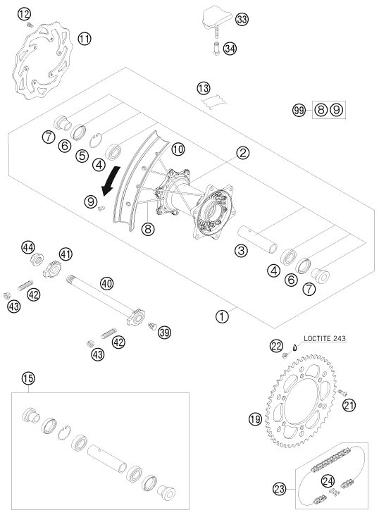 Rear wheel