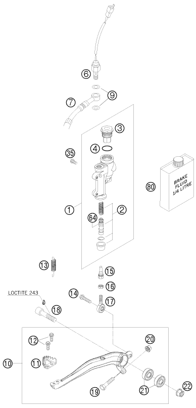 Rear brake control