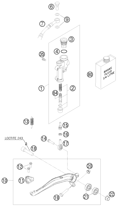 Rear brake control