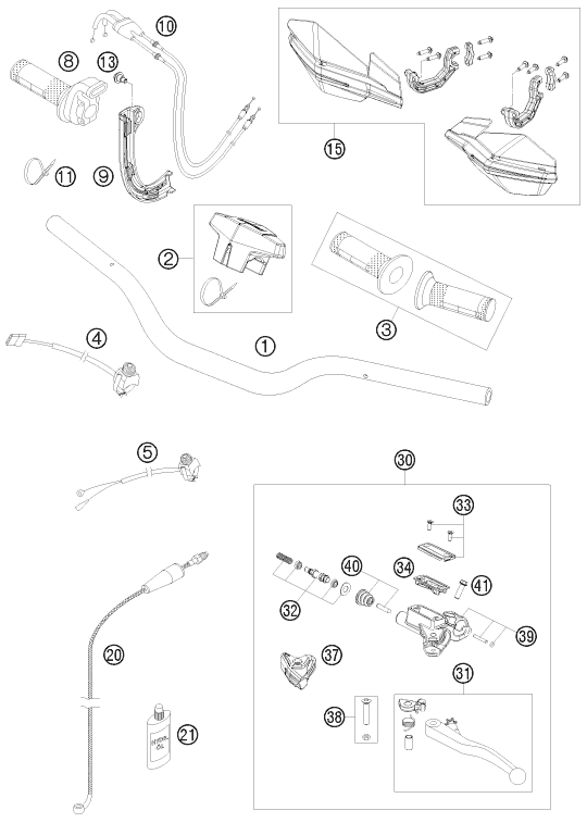 Handlebar, controls