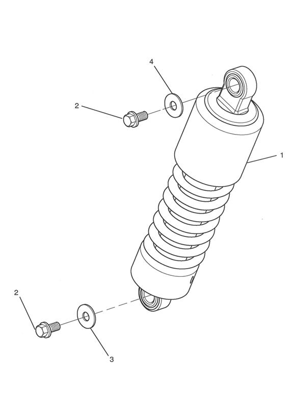 Rear suspension unit