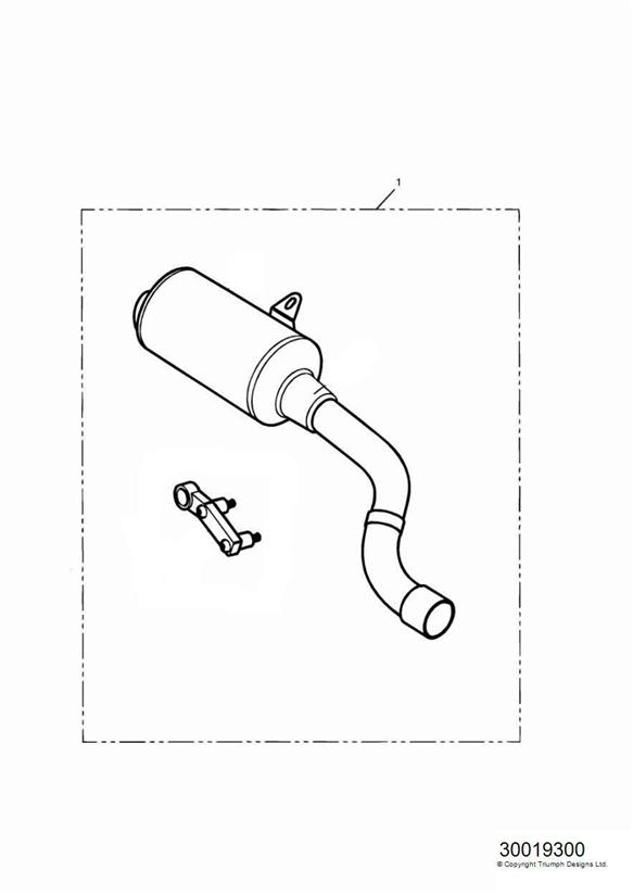 Silencer kit, ss, type 1e 207555