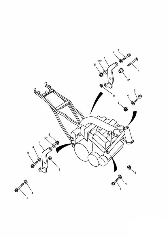 Linkage carrier_engine mounting bolts