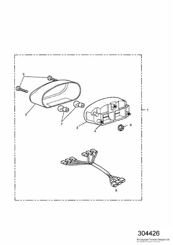 Rear lamps 55072 +